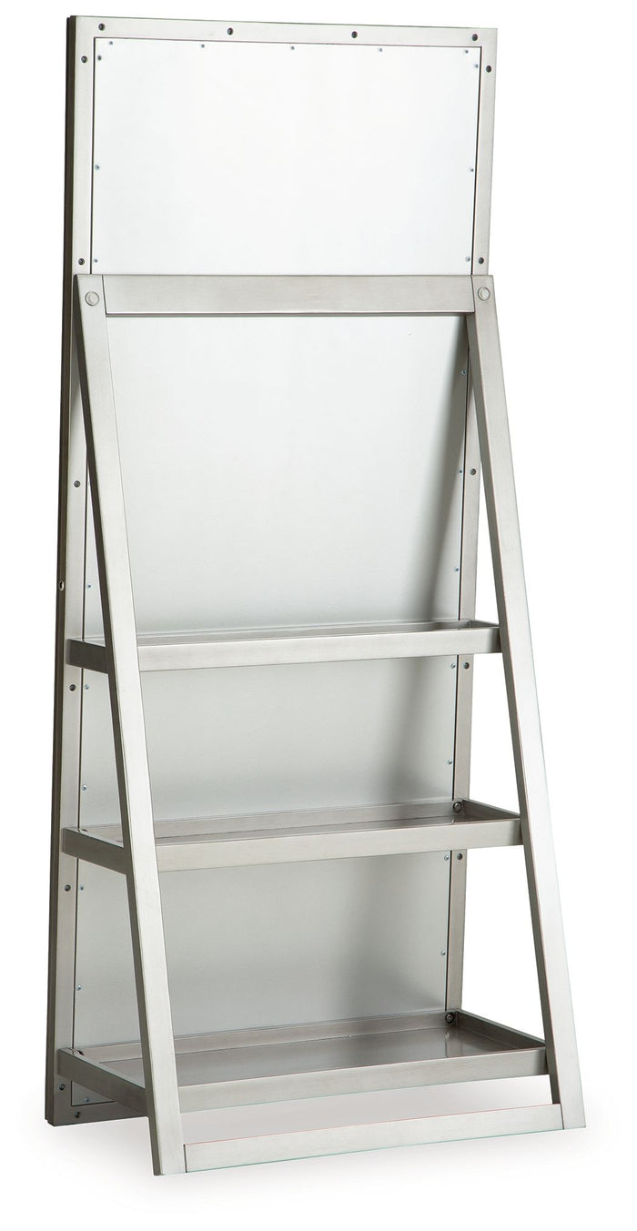 Evesen - Floor Standing Mirror With Storage - Champagne image 3