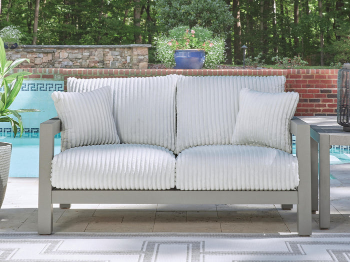 Hurley Park - Loveseat With Cushion - Gray image 2