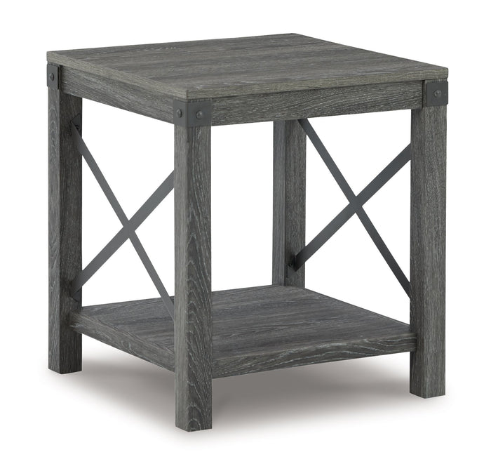 Freedan - 3 Pc. - Coffee Table, 2 End Tables - Grayish Brown image 2