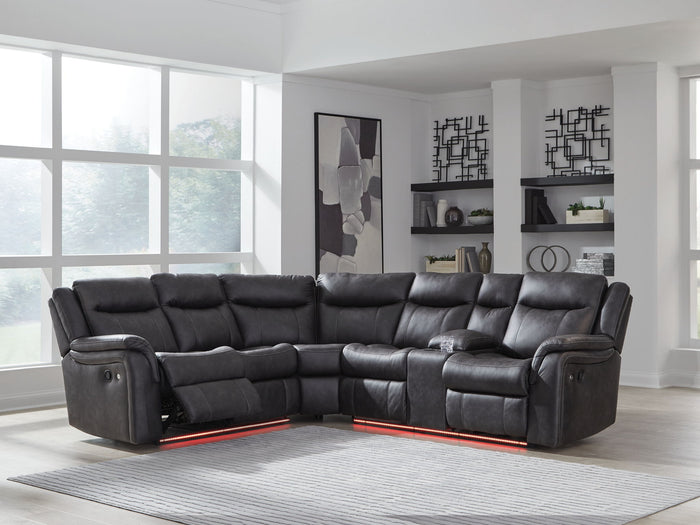 Sultan Meadow - 2-Piece Reclining Sectional - Carbon image 2