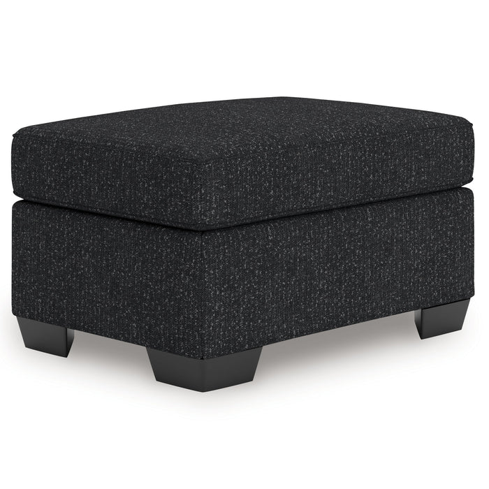 Jasmine Peaks - Ottoman - Coal image 1