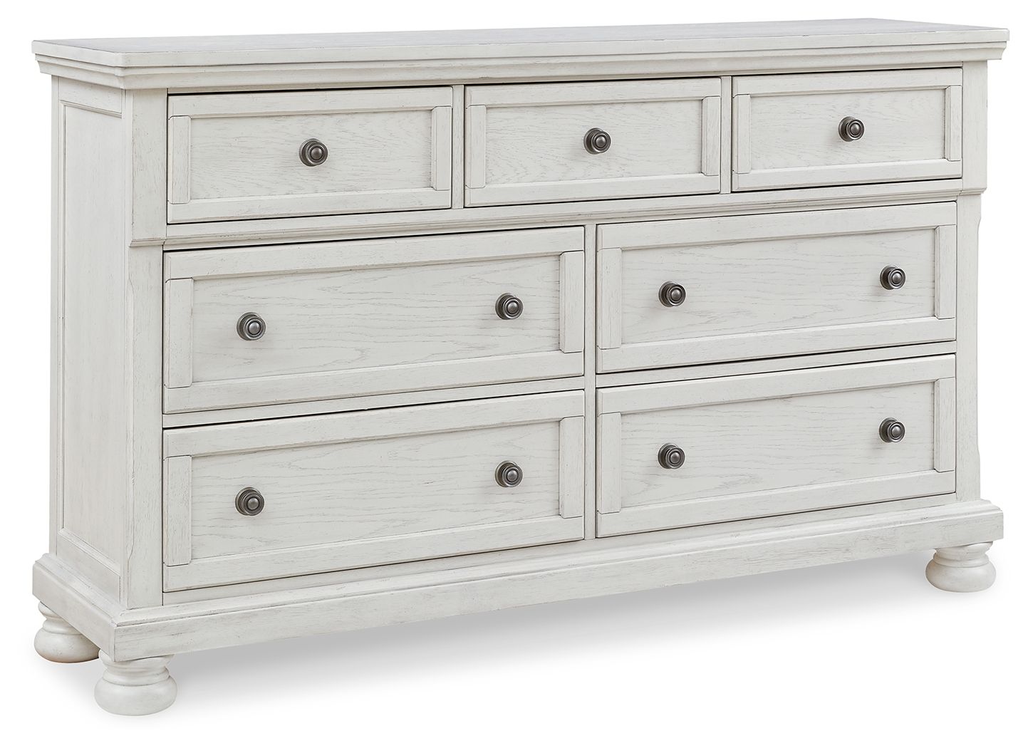 White / 7 Drawers