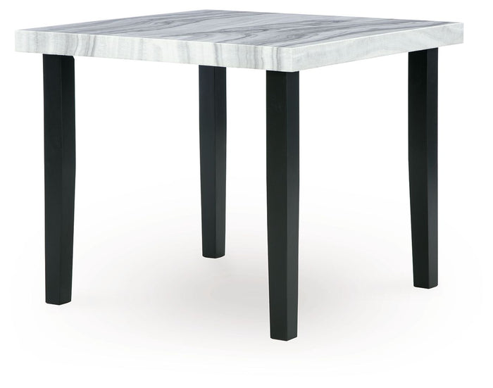 Mervannie - Square Dining Room Counter Table - Gray / Black image 1