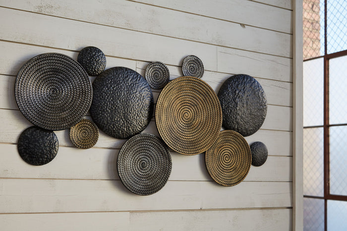 Emsley - Wall Decor - Metallic / Black / Gray image 2