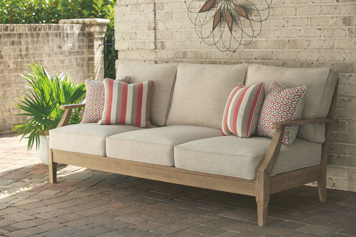 Clare View - Sofa with Cushion - Beige image 2