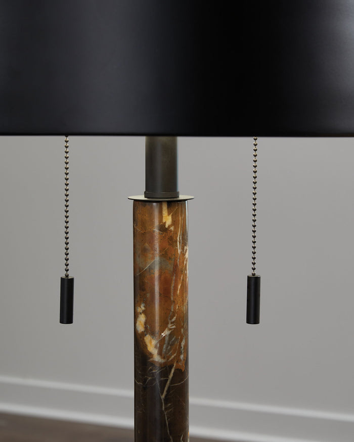 Alanbert - Metal Table Lamp - Brown / Black image 2