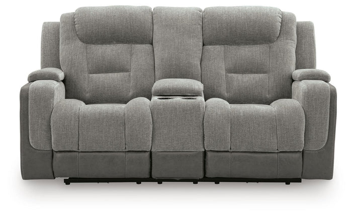 Mixed Motion - Power Reclining Loveseat With Console / Adjustable Headrest image 3