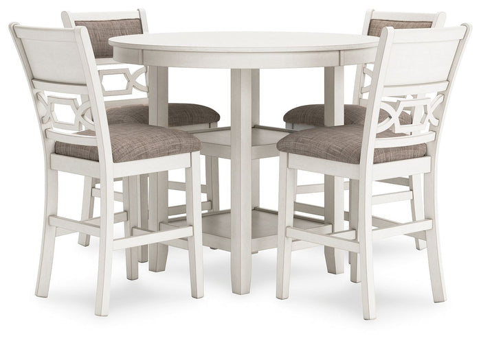 Erinberg - Dining Room Counter Table Set (Set of 5) - Antique White image 1