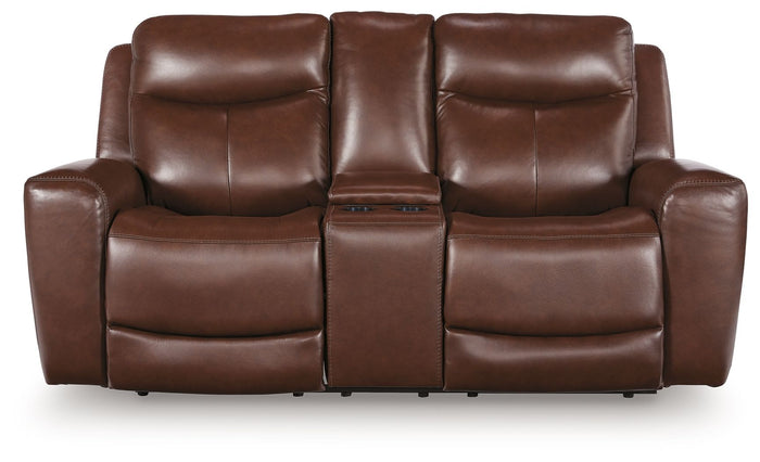 Bexhurst - Power Reclining Loveseat With Console / Adjustable Headrest image 3