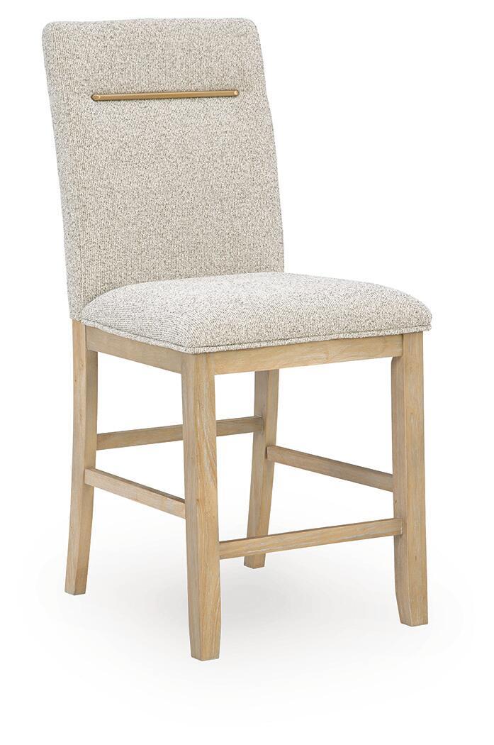 Lasinger - Upholstered Barstool (Set of 2) - Light Brown image 2