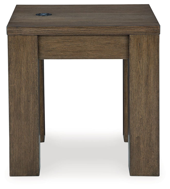 Rosswain - Square End Table - Warm Brown image 2