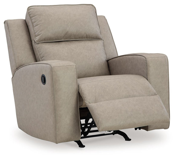 Lavenhorne - Rocker Recliner - Faux Leather - Pebble image 2