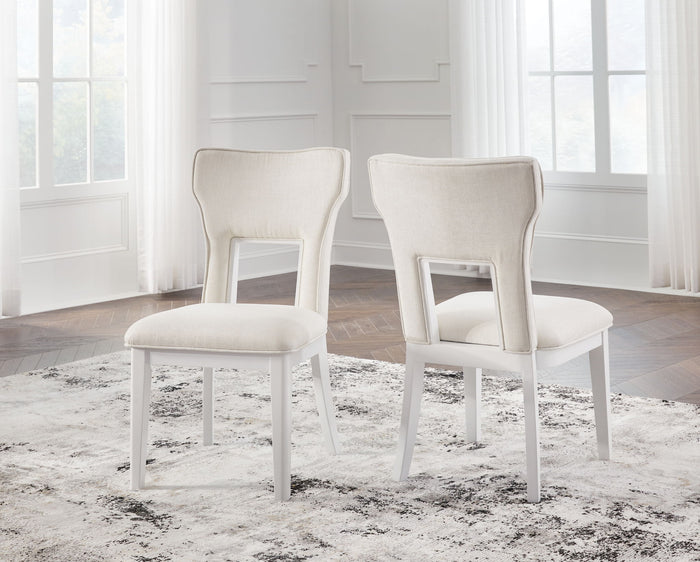 Chalanna - Dining Upholstered Side Chair (Set of 2) - White image 2