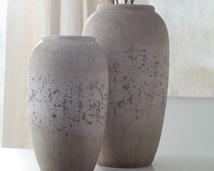 Dimitra - Vase Set (Set of 2) - Brown / Cream image 2