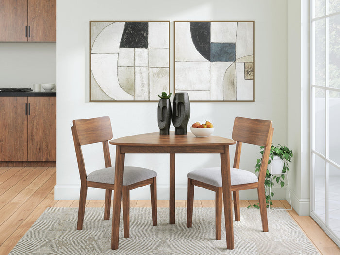 Tameride - 3 Pc. - Dining Table And 2 Chairs - Brown image 2