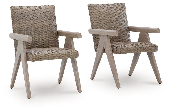 Cliff Trails - Arm Chair (Set of 2) - Beige image 1