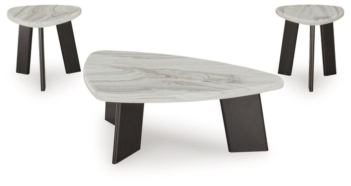 Lilyberg - Occasional Table Set (Set of 3) - Gray / Black image 2