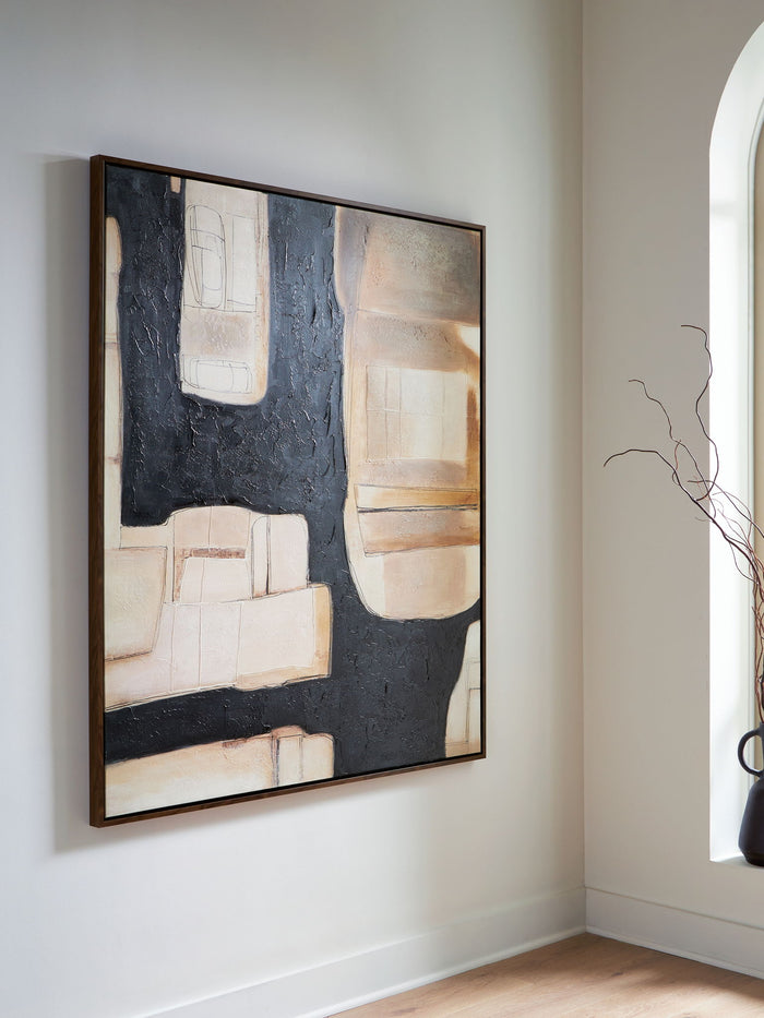 Feyville - Wall Art - Black / Brown / Cream image 2
