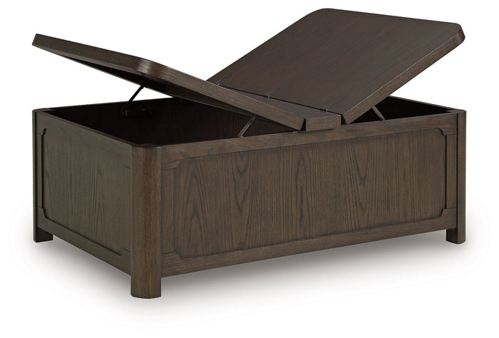 Breckington - Cocktail Table With Storage - Dark Brown image 2