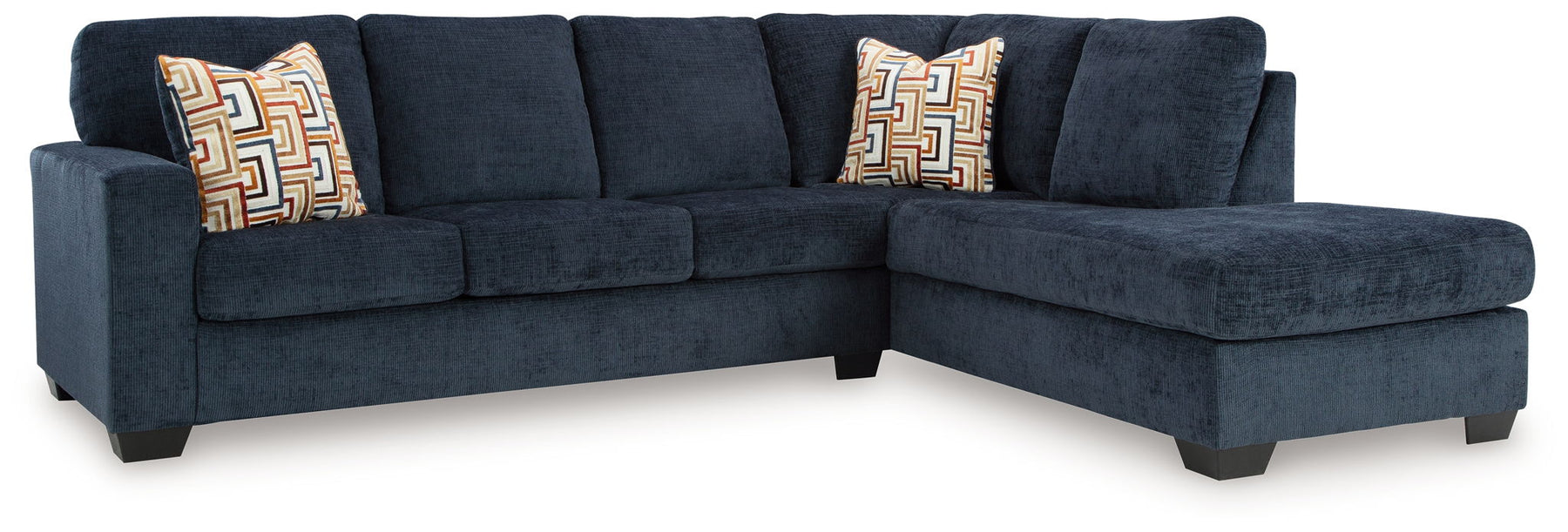 Blue / 2 Pc. Right Arm Facing Corner Chaise Sectional