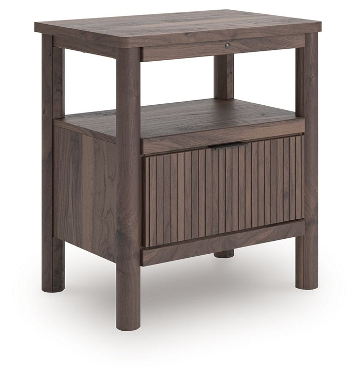 Pamytta - One Drawer Night Stand - Brown image 1