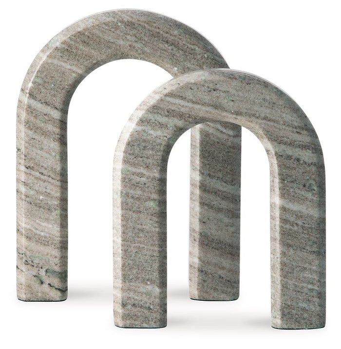 Keithton - Sculpture Set (Set of 2) - Taupe image 2