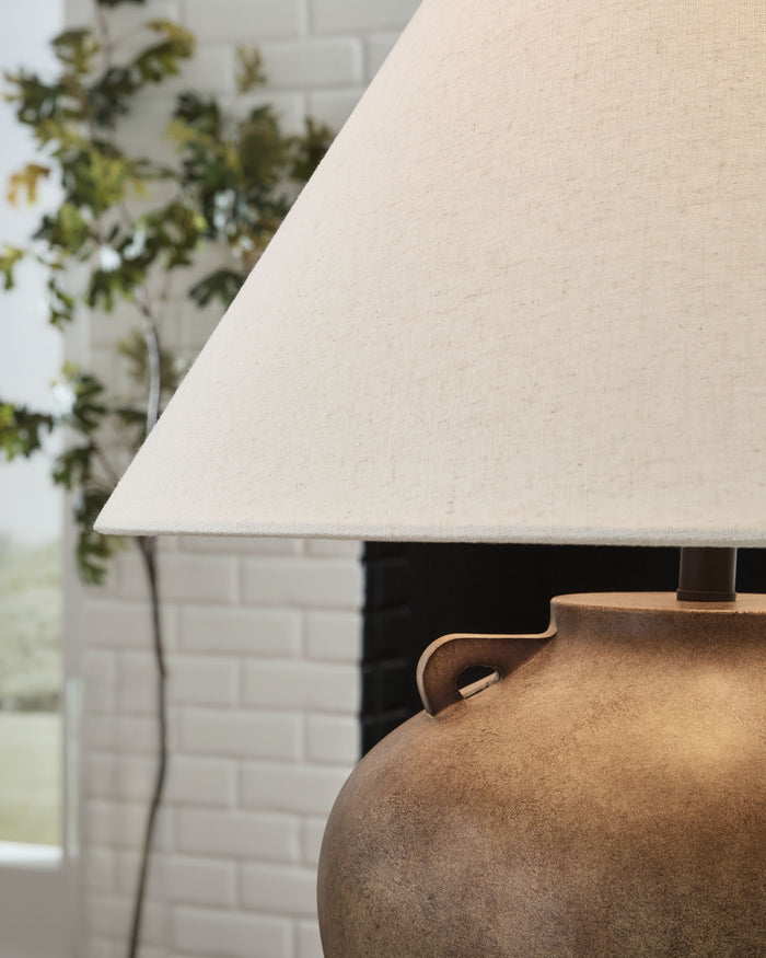 Ferrilby - Poly Table Lamp - Antique Beige image 2