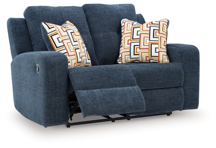 Danum - Reclining Loveseat - Fabric - Ink image 2