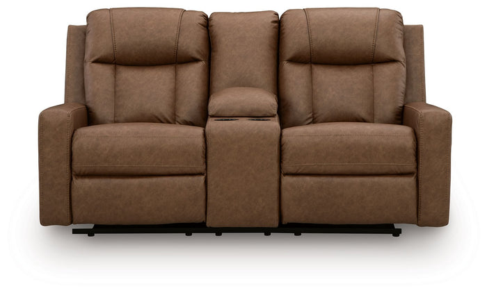 Mackmenville - Double Reclining Loveseat With Console image 3