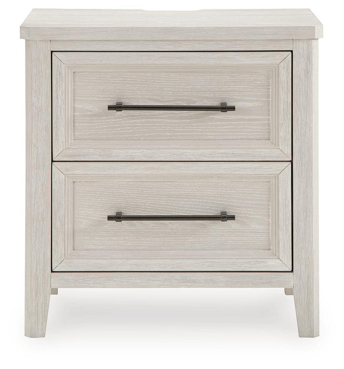 Darbonton - Two Drawer Night Stand - Dove White image 2