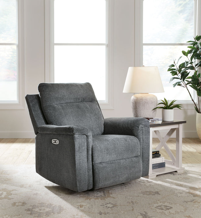 Barnsana - Power Rocker Recliner - Fabric - Gravel image 2