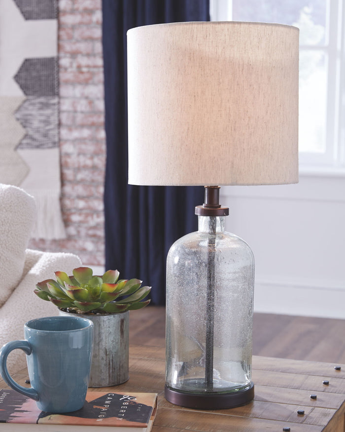 Bandile - Glass Table Lamp  - Clear / Bronze Finish image 3