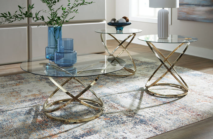 Crimonti - Occasional Table Set (Set of 3) - Champagne image 2