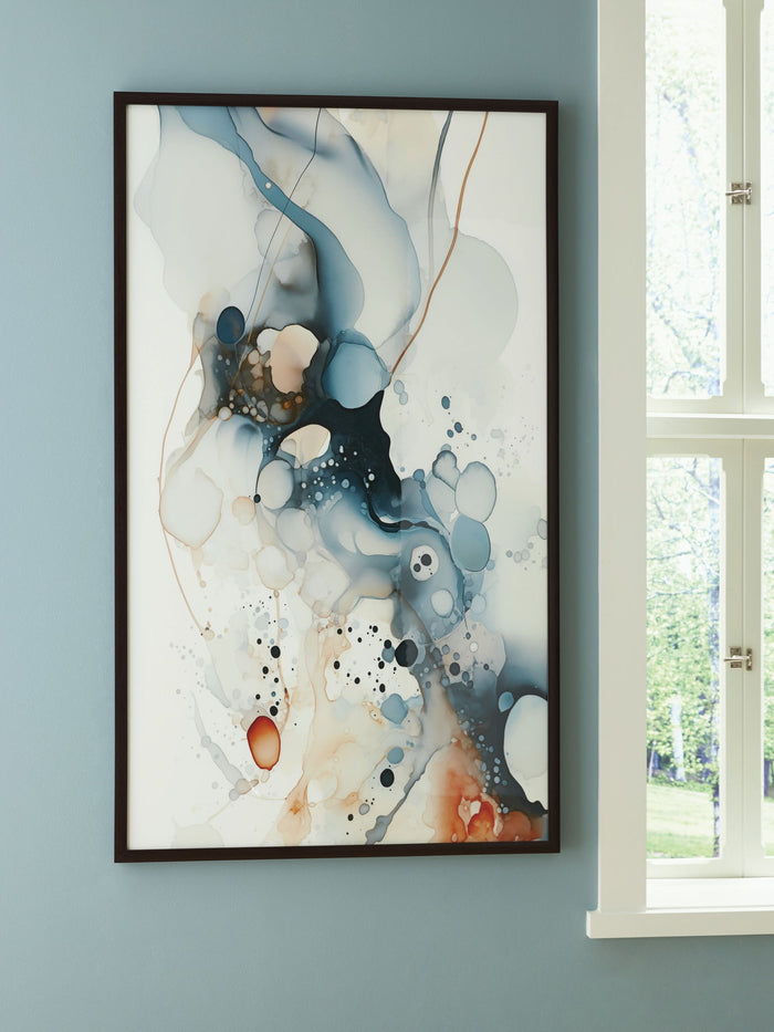 Foxenburg - Wall Art - Blue / Amber / White image 2