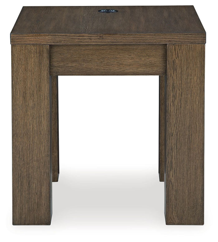 Rosswain - Square End Table - Warm Brown image 3