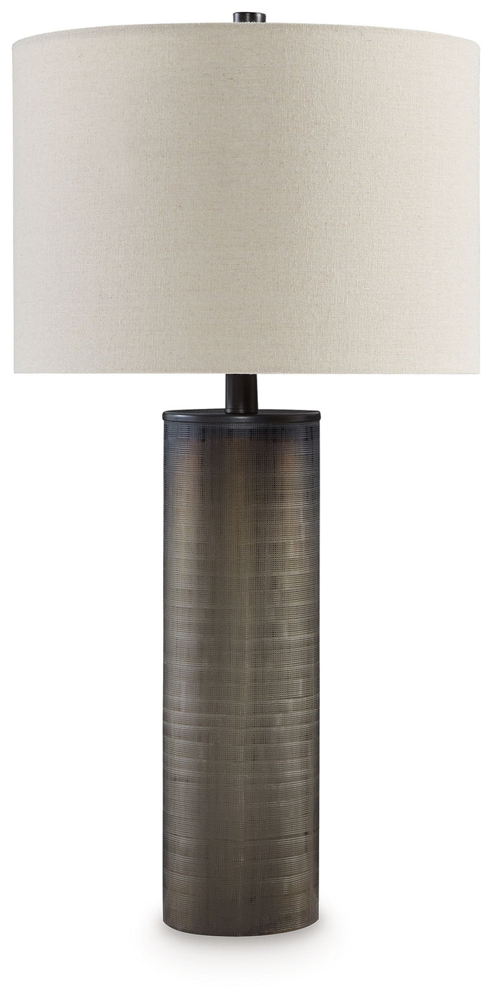 Dingerly - Glass Table Lamp - Brown image 1