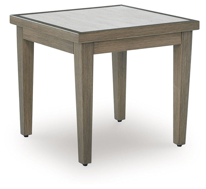 Rainier Ranch - Square End Table - Brown / Beige image 1