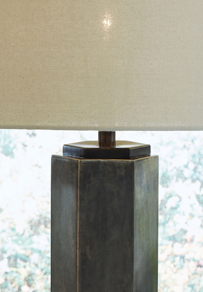 Dirkton - Metal Table Lamp  - Antique Pewter Finish image 2