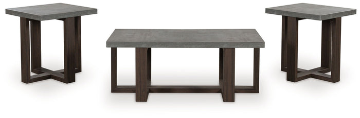 Dynnford - Occasional Table Set (Set of 3) - Gray / Brown image 3