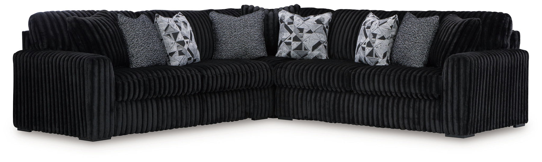 Black / 3 Pc. Sectional
