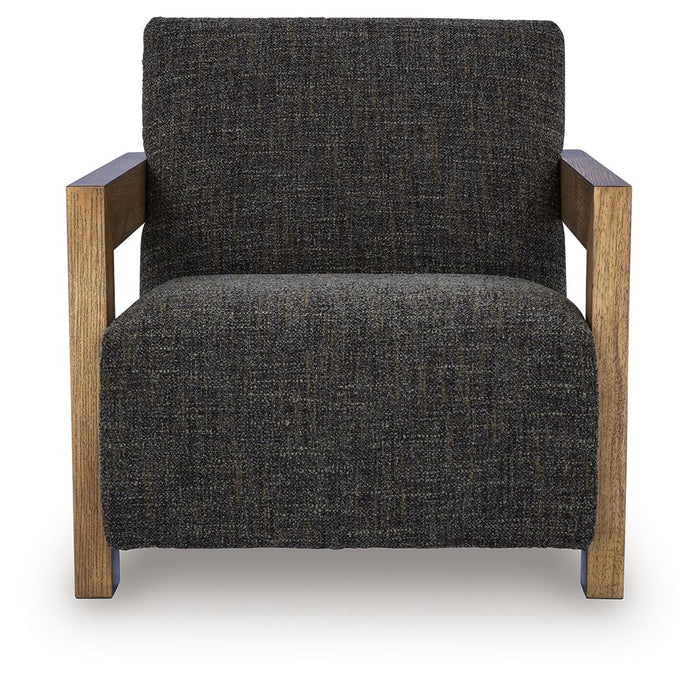 Dorney - Accent Chair - Charcoal / Brown image 2