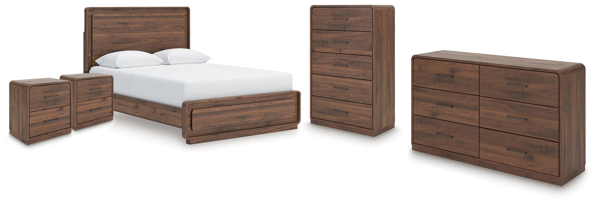 Dark Brown / 4 Pc. Bed, Dresser, 2 Nightstands / King