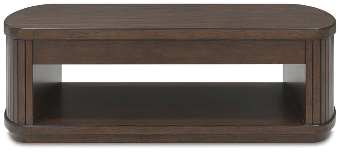 Korestone - Lift Top Cocktail Table - Dark Brown image 2