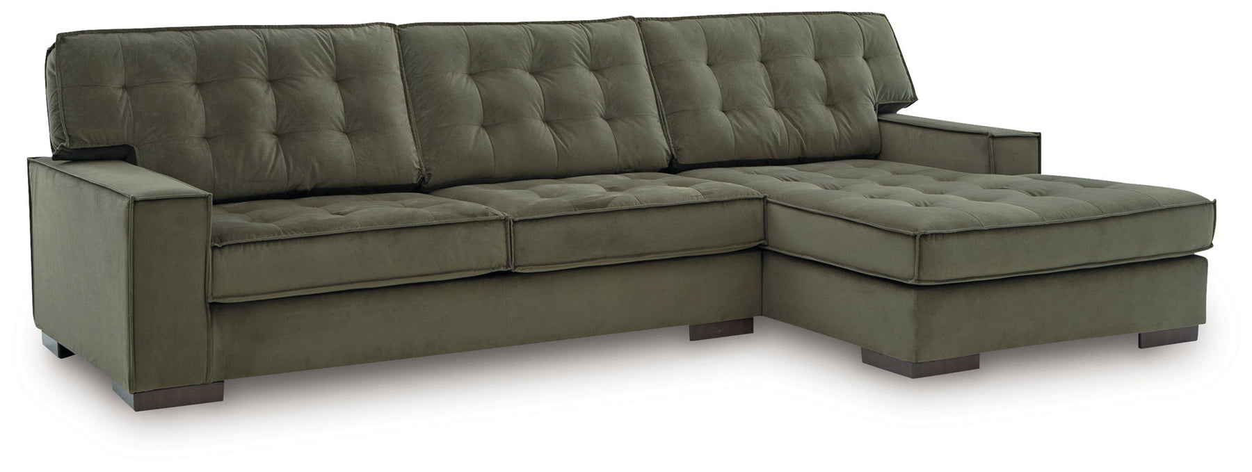 Green / 2 Pc. Right Arm Facing Corner Chaise Sectional