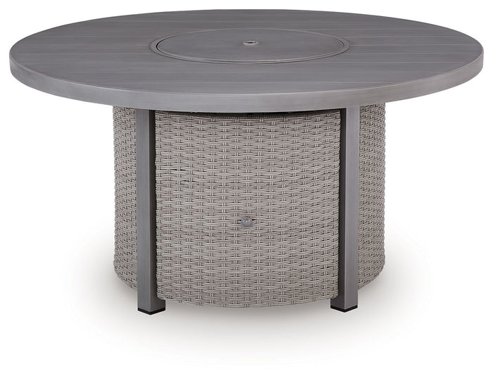 Half Moon Beach - Round Fire Pit Table - Gray image 2