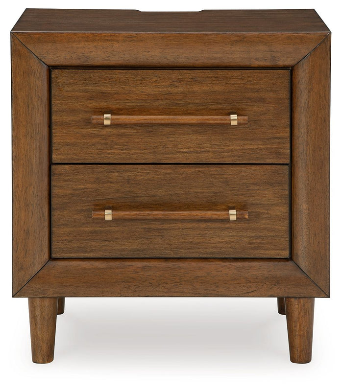 Lyncott - Two Drawer Night Stand - Brown image 2