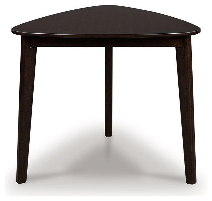 Mallenette - Triangle Dining Room Table - Merlot image 2