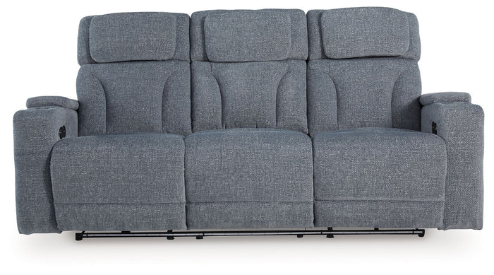 Studio Cave - Power Reclining Sofa - Steel image 2