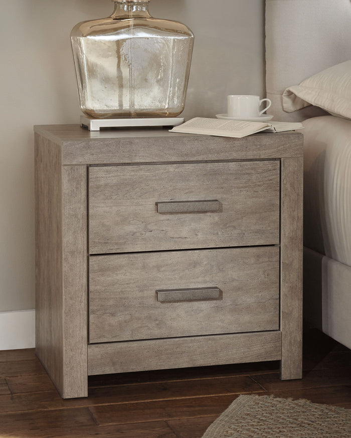 Culverbach - Two Drawer Night Stand - Gray image 2