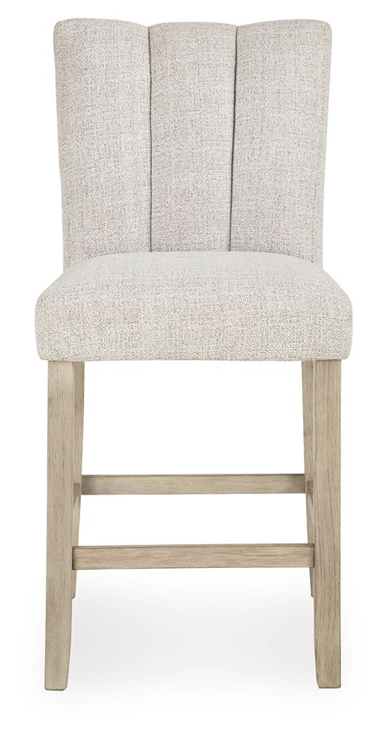 Larawyn - Upholstered Barstool (Set of 2) - Bisque image 2
